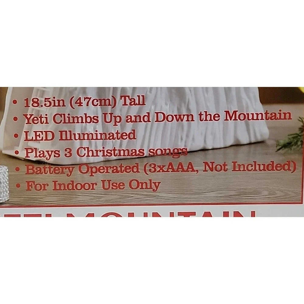 Mr ChristmasYeti Mountain Climber Musical Lighted Animated 18.5
